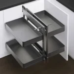 Slate Show Hand Magic Corner II Pull Out Kitchen Storage ELITEMC2-S-4469