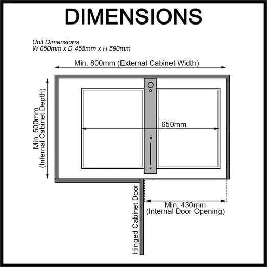 Slate Show Hand Magic Corner II Pull Out Kitchen Storage ELITEMC2-S-4469