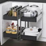 Slate Show Hand Magic Corner II Pull Out Kitchen Storage ELITEMC2-S-4469