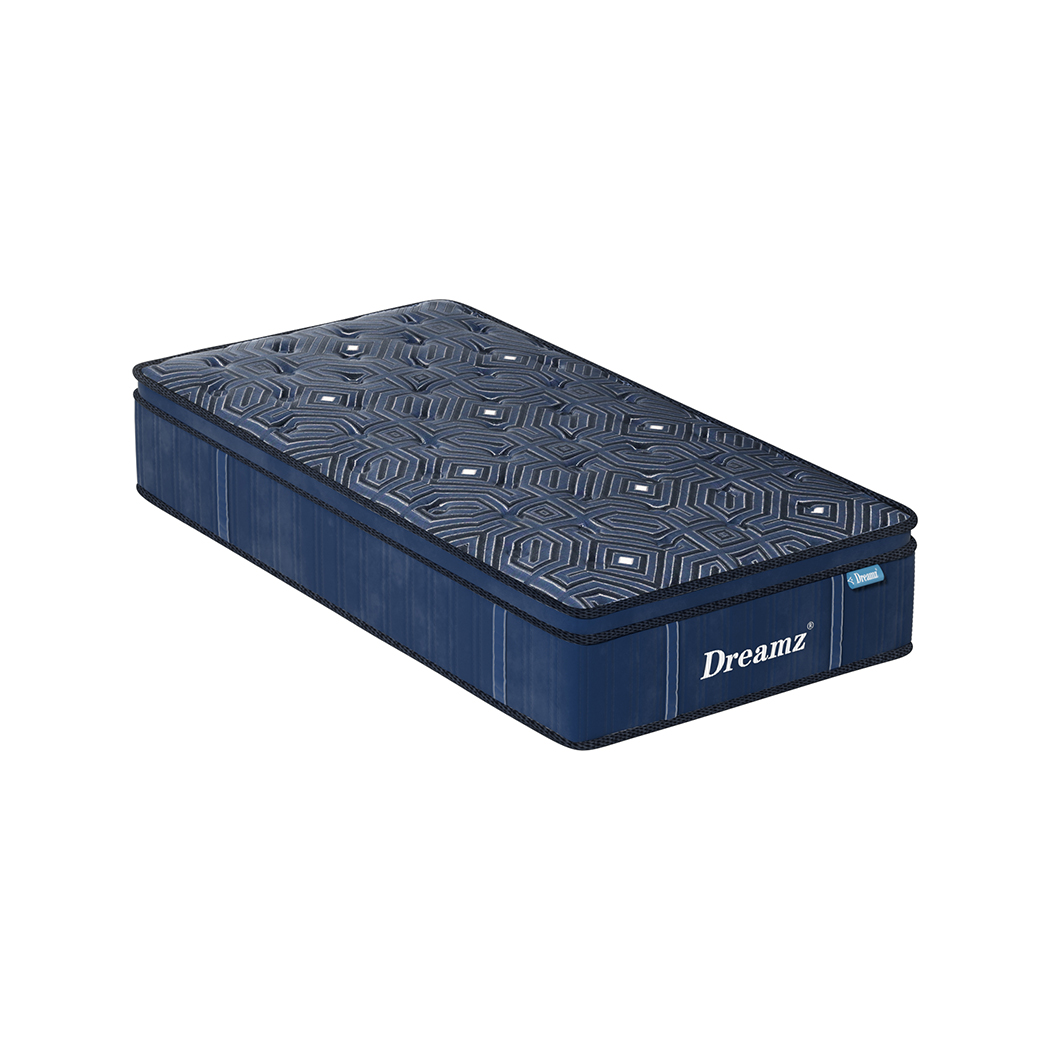 DreamZ Single Spring Mattress Euro Top 30CM MS1023-S-BL