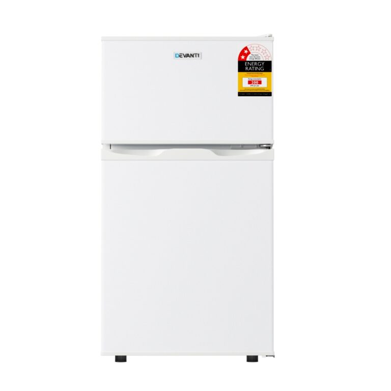 Devanti 80L Bar Fridge Mini Freezer Refrigerator White BF-F-D-90L-WH