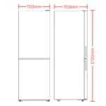 CHiQ 396L Bottom Mount Refrigerator Black CBM395NBS6E