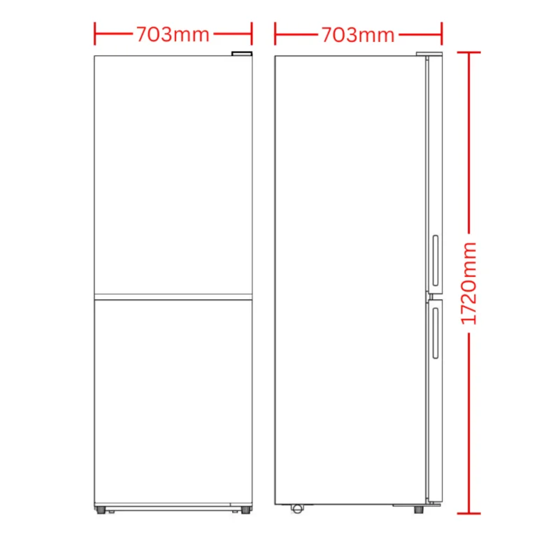 CHiQ 396L Bottom Mount Refrigerator Black CBM395NBS6E