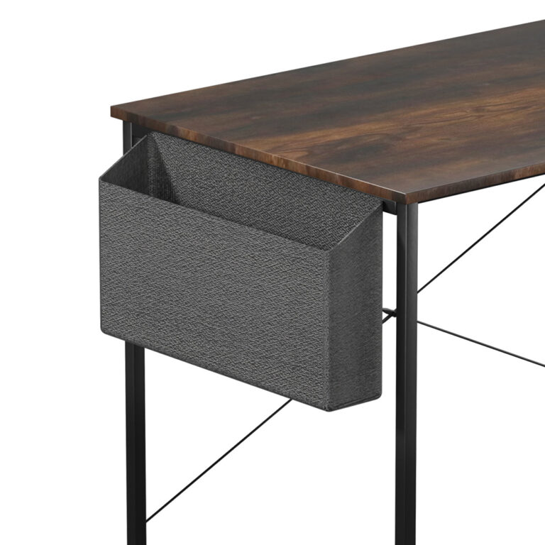 Levede L Shaped Computer Desk Corner Desk Brown DH1052-100-BR