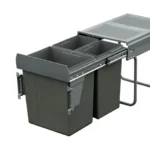 Domestique 40L Triple Slide Out Concealed Waste Bin with Soft Close EL-400-3-4454-D