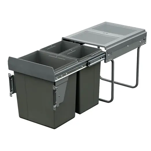 Domestique 40L Triple Slide Out Concealed Waste Bin with Soft Close EL-400-3-4454-D