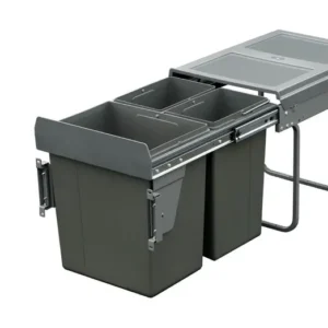 Domestique 40L Triple Slide Out Concealed Waste Bin with Soft Close EL-400-3-4454-D