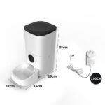PaWz 6L Auto Pet Feeder Automatic Camera PT1098-6L-WH