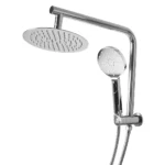 Shower Head High Pressure Set Rain Round Silver BS0110-SL