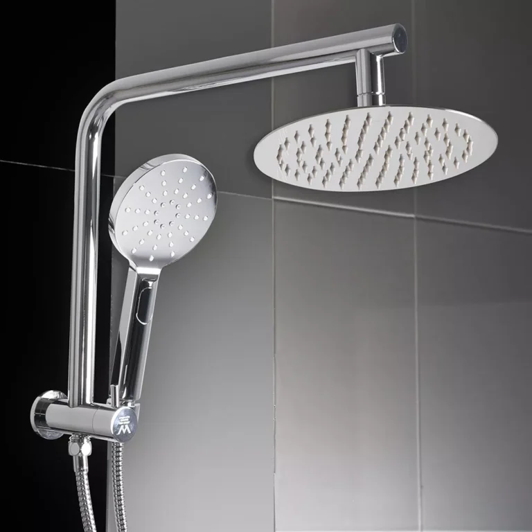 Shower Head High Pressure Set Rain Round Silver BS0110-SL