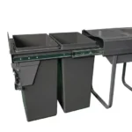 Domestique PLUS 60L Twin Slide Out Concealed Waste Bin with Soft Close EL-450-2-4099-D