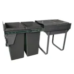 Domestique PLUS 60L Twin Slide Out Concealed Waste Bin with Soft Close EL-450-2-4099-D