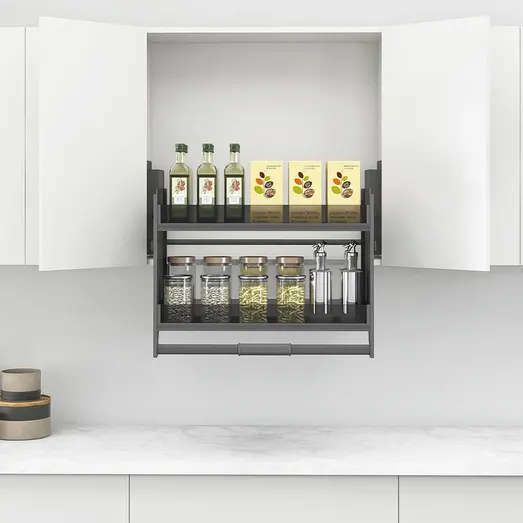 Galley Pull Down 2-Tier Wall Cabinet Unit - for a 900mm Cupboard ELITEPD-G900-1410