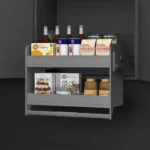 Nero Pull Down 2-Tier Wall Cabinet Unit - for a 600mm Cupboard ELITEPD-N600-1411