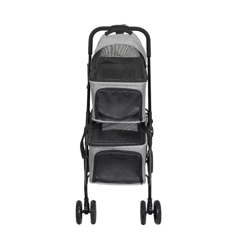 PaWz Two-tier Pet Stroller Double Dog ST1010-GY