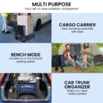 Wallaroo Collapsible 120L Blue Camping Trolley Steel Picnic Shopping Cart TLY-HSC-035-BU