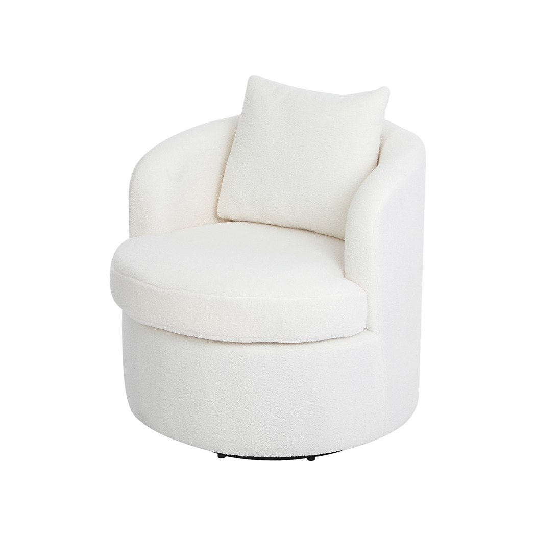 Levede Fleece Swivel Chair CH1133-BG