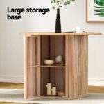 1M Artiss Dining Table Storage Base FUR-U-DTAB-RD-WD-AB