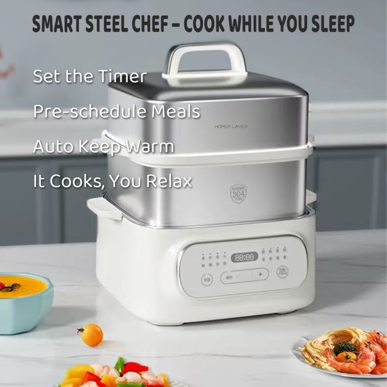 Hoper Layer Multifunctional Three-layer Stainless Steel Steamer AU Model V940-HG-179-01