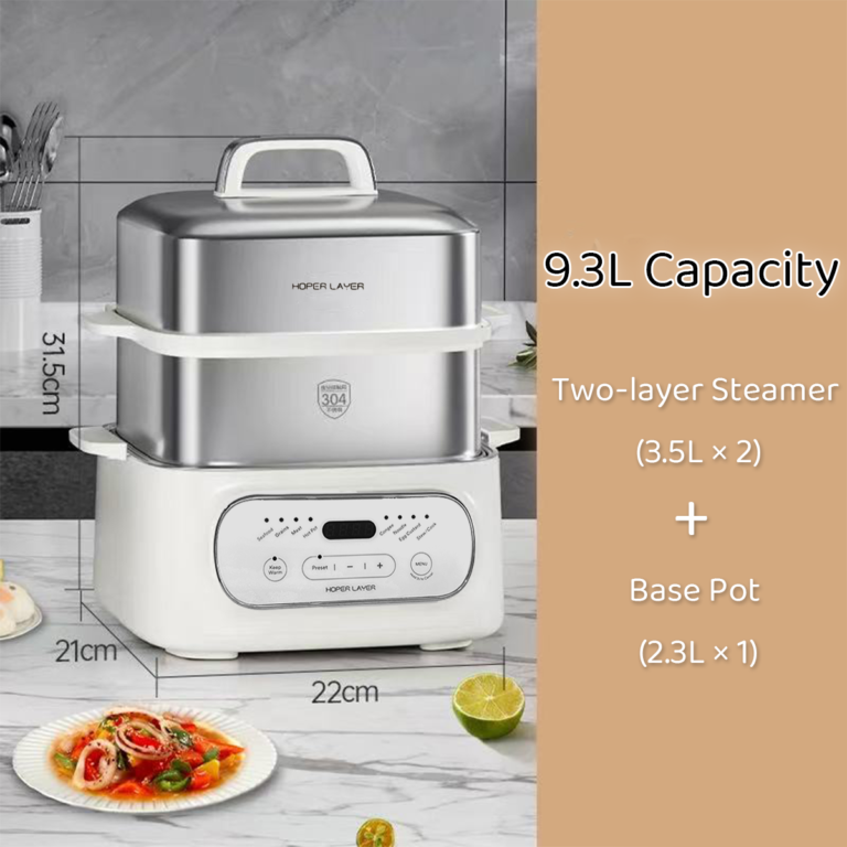 Hoper Layer Multifunctional Three-layer Stainless Steel Steamer AU Model V940-HG-179-01