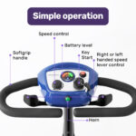 EQUIPMED FreeRoam+ Mid-Sized Lithium Fast Easy Charge Mobility Scooter Blue V219-HMBMSCEQ3LBA