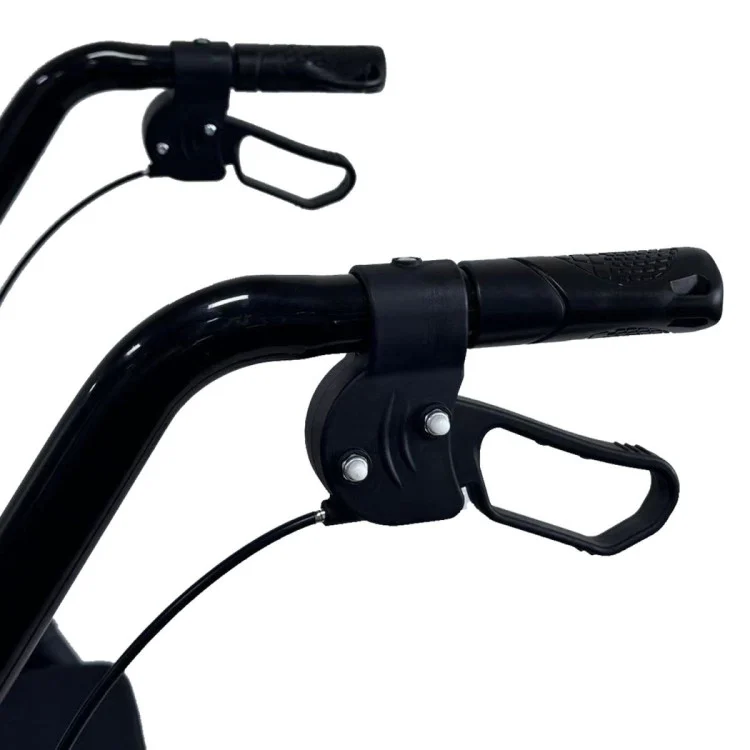 Orthonica Foldable Mobility Steel Rollator 136kg Max Capacity Black frw-mas-029-bk