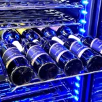 Schmick Black Upright Black Glass Door Dual Zone Wine Refrigerator BD425D-B