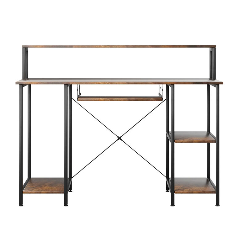 Levede Office Gaming Computer Desk Brown DH1054-BR