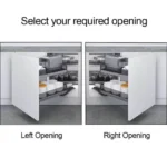 Galley 900mm Magic Corner Pull Out Kitchen Storage ELITEMC-GLFT-1147