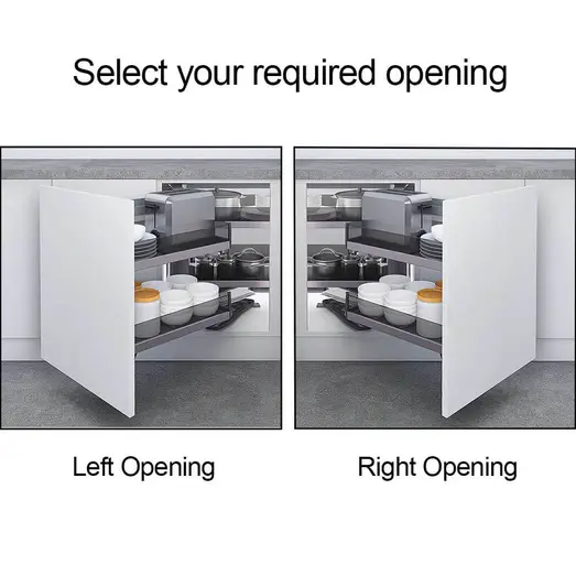 Galley 900mm Magic Corner Pull Out Kitchen Storage ELITEMC-GLFT-1147