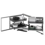 Galley 900mm Magic Corner Pull Out Kitchen Storage ELITEMC-GLFT-1147