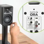 Kanto ORA 100W Powered Reference Desktop Computer Speakers with Bluetooth 5.0 White KO-ORAMW-1