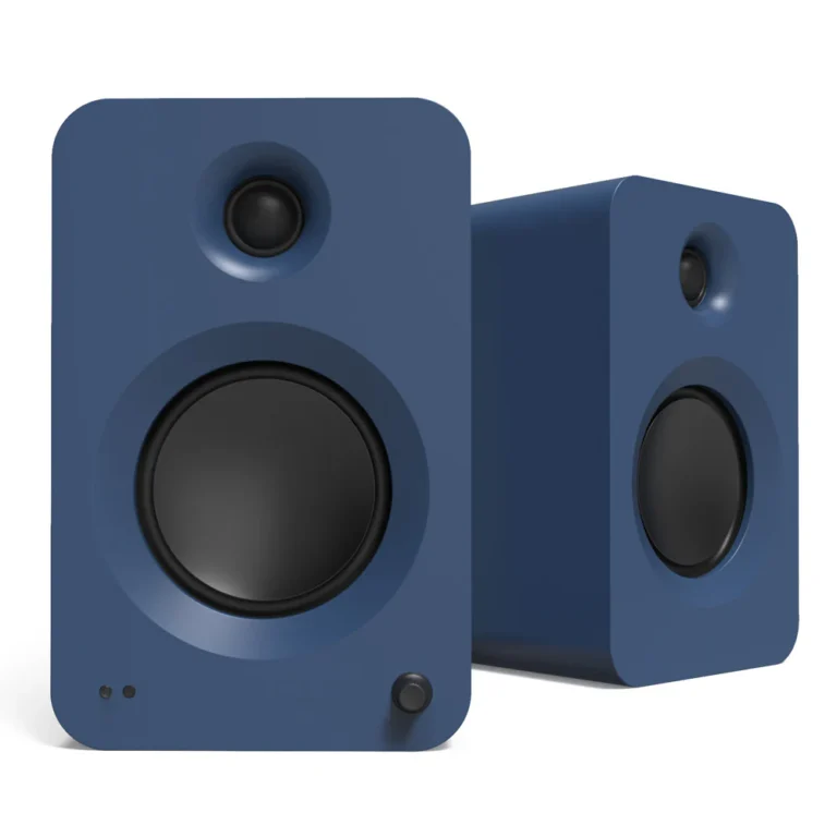 Kanto REN 200W Powered Bookshelf Speakers with Bluetooth Matte Blue KO-RENMU-I