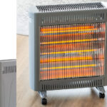2200W Quartz Infrared Radiant Heater with Adjustable Thermostat and 2 Power Settings V196-H220