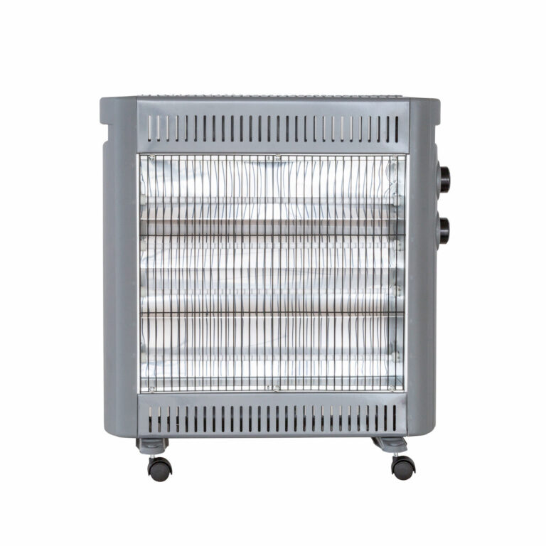 2200W Quartz Infrared Radiant Heater with Adjustable Thermostat and 2 Power Settings V196-H220