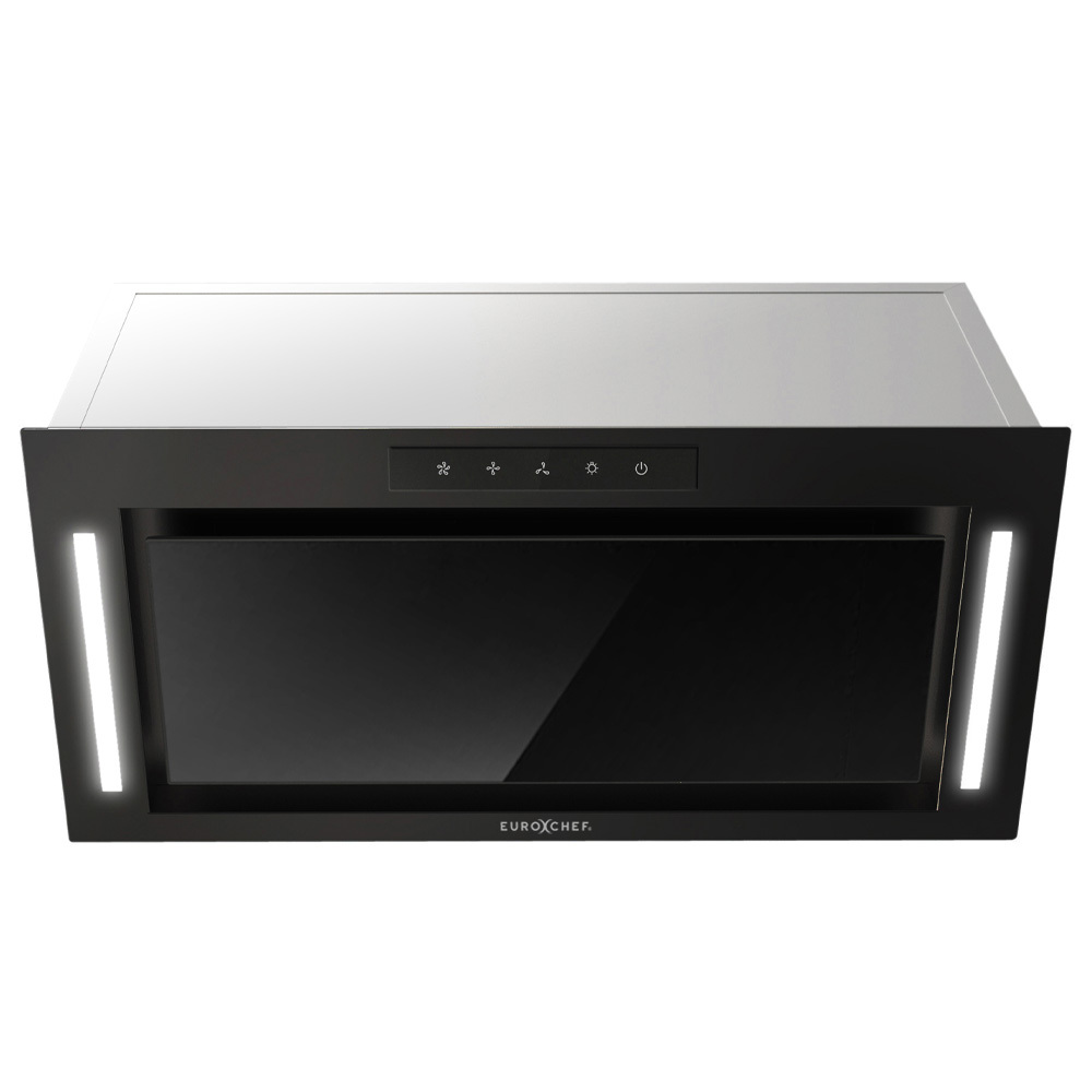 EUROCHEF 60cm Undermount Rangehood Black V219-RGHUDREC6BFA