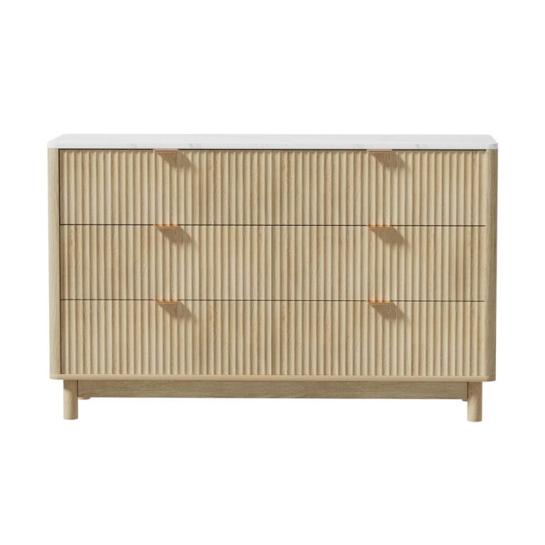 Artiss 6 Chest of Drawers Dresser Table Pine FUR-Z-CDR-01-WD-AB