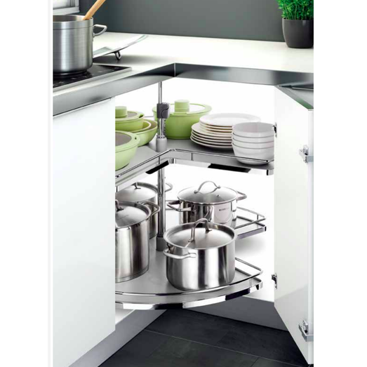 Provedore Kitchen Cupboard Carousel - 270 degrees - Height Adjustable ELITECC-0199