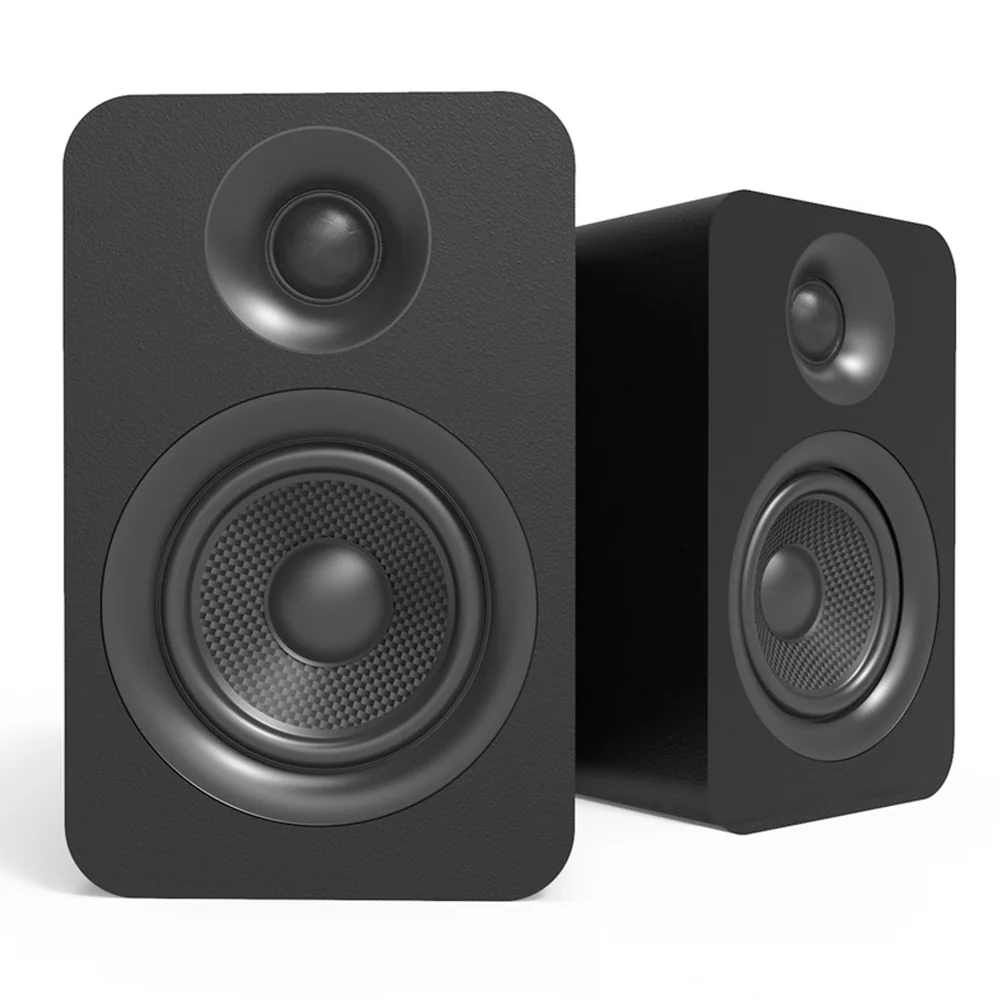 Kanto Pair of YU Passive 4" Speakers with 1" Silk Dome Tweeter and 4" Kevlar Woofer Black KO-YUP4