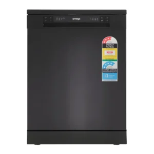 Omega 60cm Freestanding Dishwasher Black ODWF6014BX