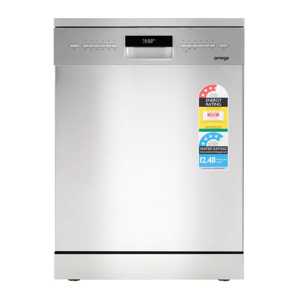 Omega 60cm Freestanding Dishwasher - Stainless Steel ODWF6015X