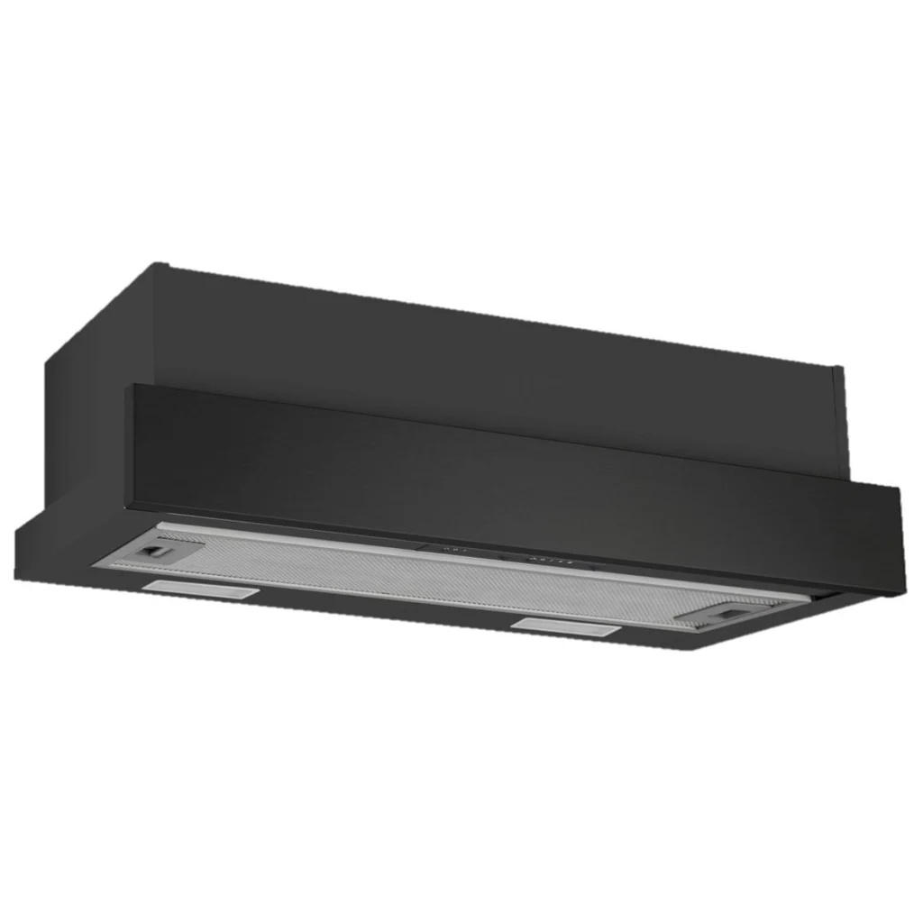 Omega 60cm Slide-out Rangehood - Matte Black ORT6WBA