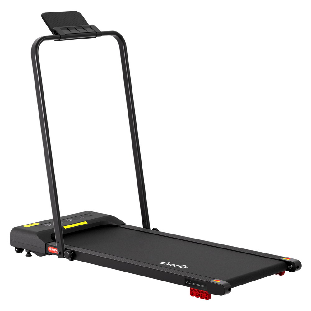 Everfit Treadmill Electric Walking Pad Incline Under Desk 380mm Black TMILL-380H-INC-BK
