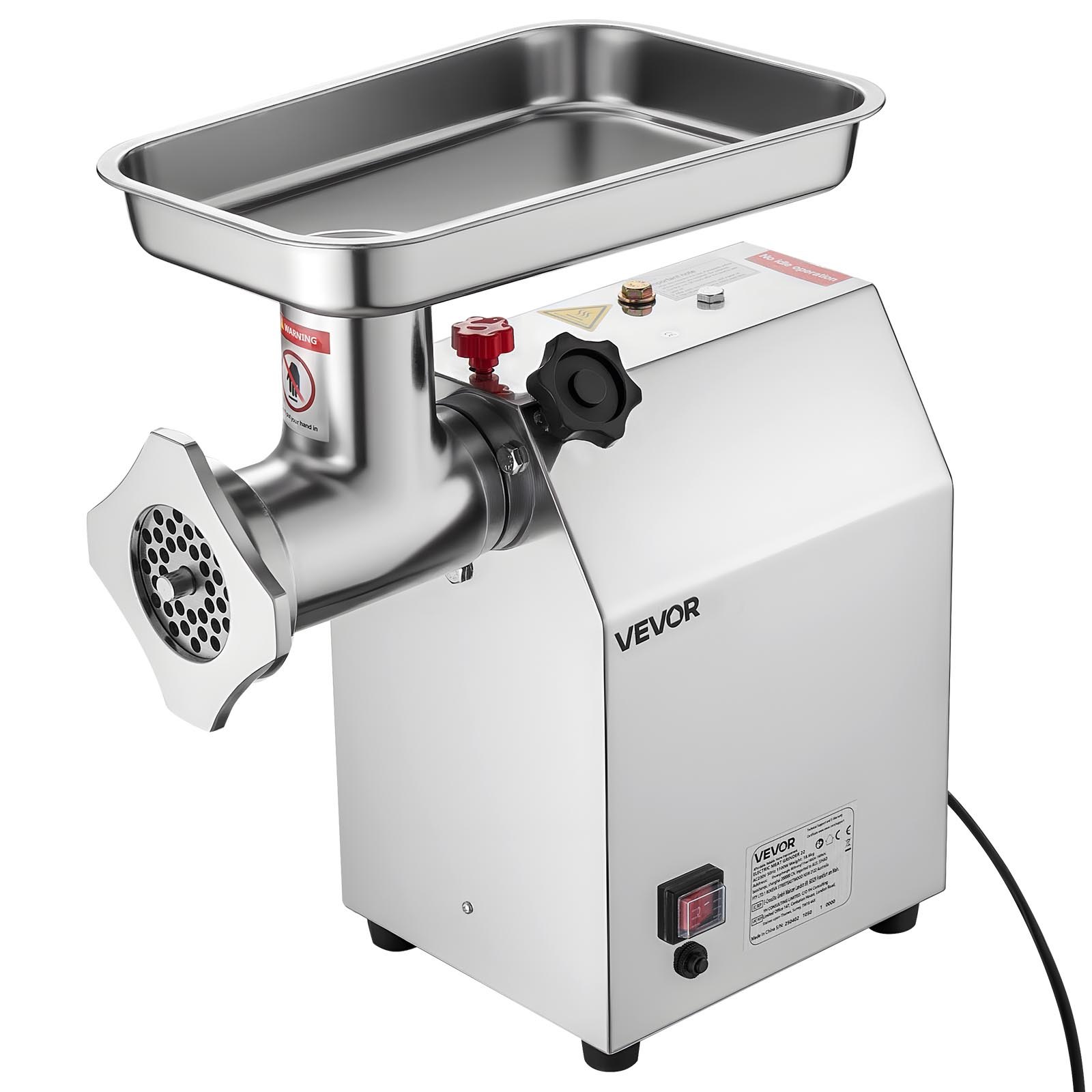 VEVOR Commercial Electric Meat Grinder 9.2 Lbs/Min Sausage Stuffer Maker SYTMDDJRJSYS79O1T001V3