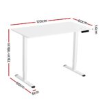 Artiss Electric Standing Desk Sit Stand Desks 120CM HASD-ET157-WH