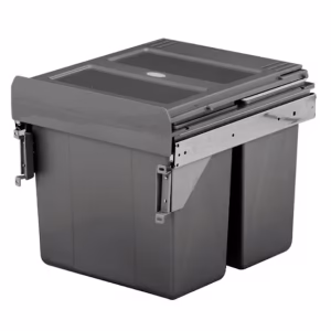 Elite Valet 32L Twin Slide Out Concealed Waste Bin EL-SM400-0728