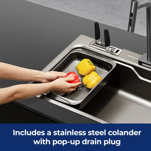Belle Luxe 3.0 PRO Single Bowl Workstation Kitchen Sink 750mm HG-920298-4749