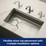 Luxe Serene 1.0 750mm Single Bowl Workstation Kitchen Sink Anti-Scratch HG-952558T-4751