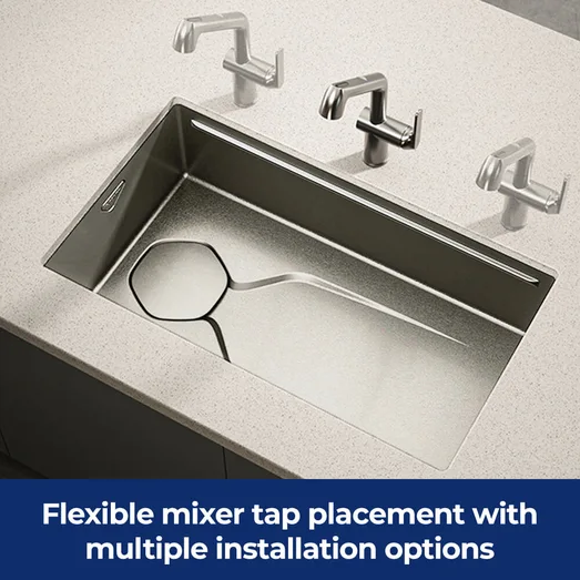 Luxe Serene 1.0 750mm Single Bowl Workstation Kitchen Sink Anti-Scratch HG-952558T-4751