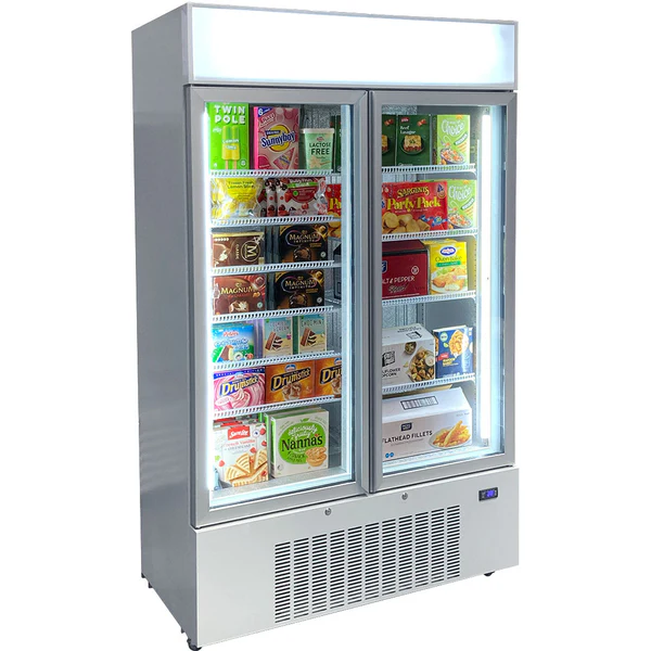 Schmick Upright 2 Door Commercial Glass Door Freezer Model HUS-F10